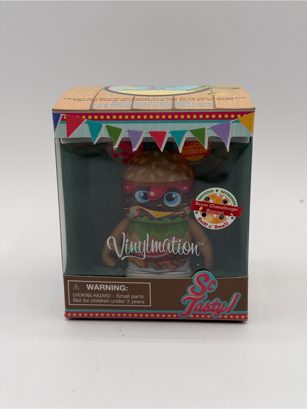 Disney Vinylmation So Tasty Bacon Cheeseburger Scented 3-Inch Vinyl Figure - New